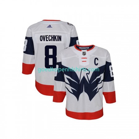 Washington Capitals Alexander Ovechkin 8 Adidas 2023 NHL Stadium Series Wit Authentic Shirt - Mannen